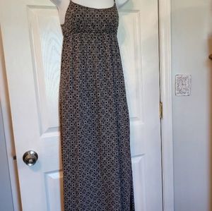O'Neil Maxi Dress Black and White Print Small Boho Mamma Mia